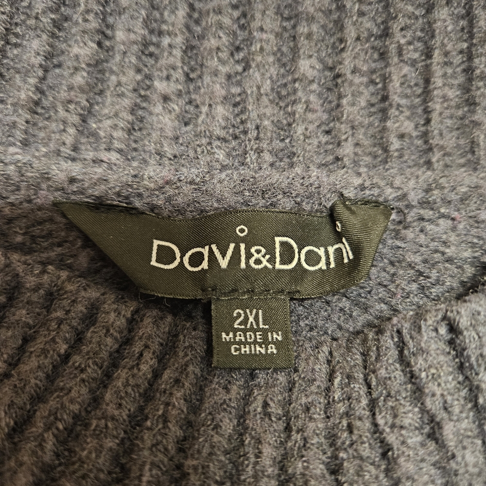 Women’s Dark Gray Pom-Pom Crewneck Sweater - Picture 3 of 7